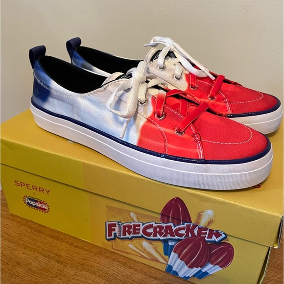 Sperry Shoes - NIB Sperry x Popsicle Women’s Crest Vibe Firecracker Sneakers sz 8